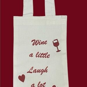 HAND CRAFTED WINE GIFT BAG HOLDS 750ML BOTTLE.  BUNDLE 2 FOR $25